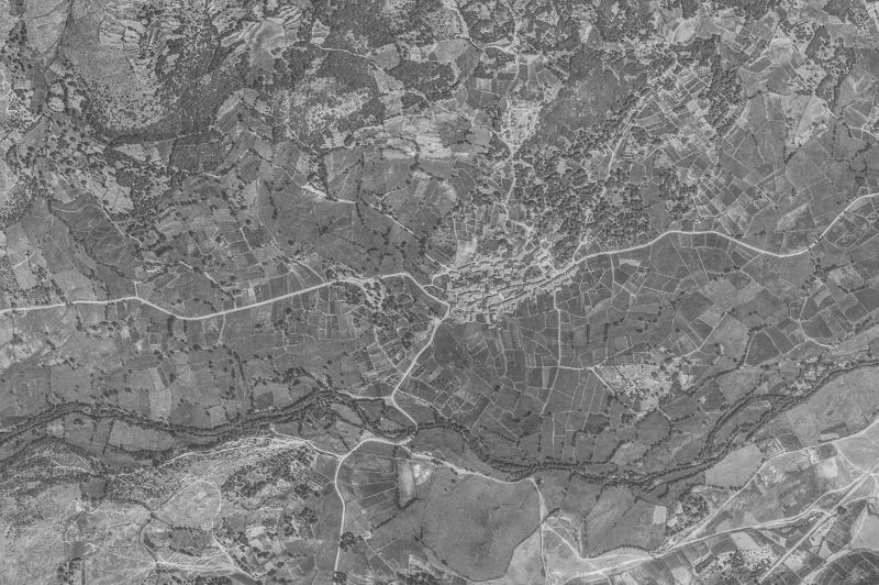 Ortofoto de 1956-1957 del núcleo de Solana de Ávila