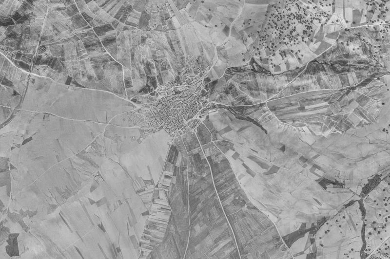 Ortofoto de 1956-1957 del núcleo de Solana de Rioalmar
