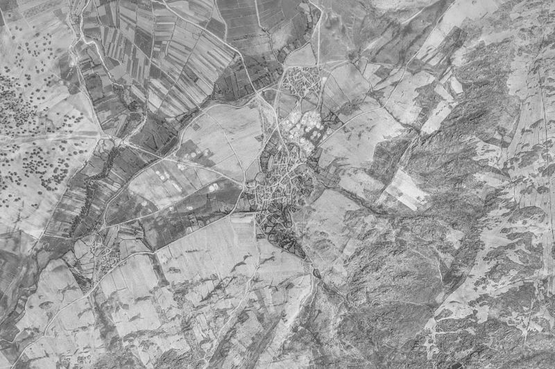 Ortofoto de 1956-1957 del núcleo de Sotalbo