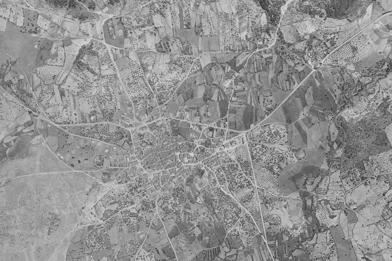 Ortofoto de 1956-1957 del núcleo de Sotillo de la Adrada