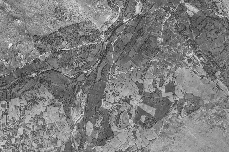 Ortofoto de 1956-1957 del núcleo de Tormellas
