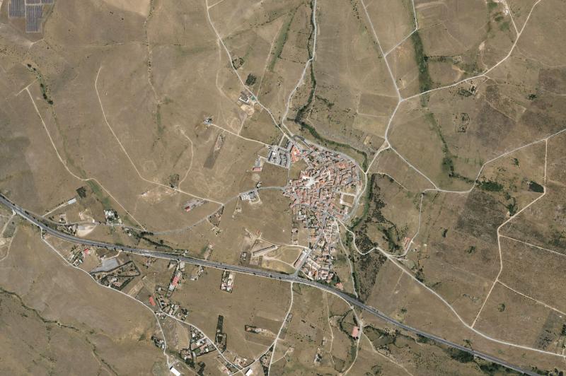 Ortofoto actual del núcleo de Tornadizos de Ávila