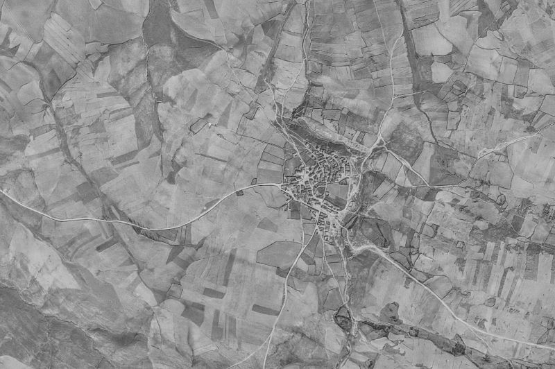 Ortofoto de 1956-1957 del núcleo de Tornadizos de Ávila
