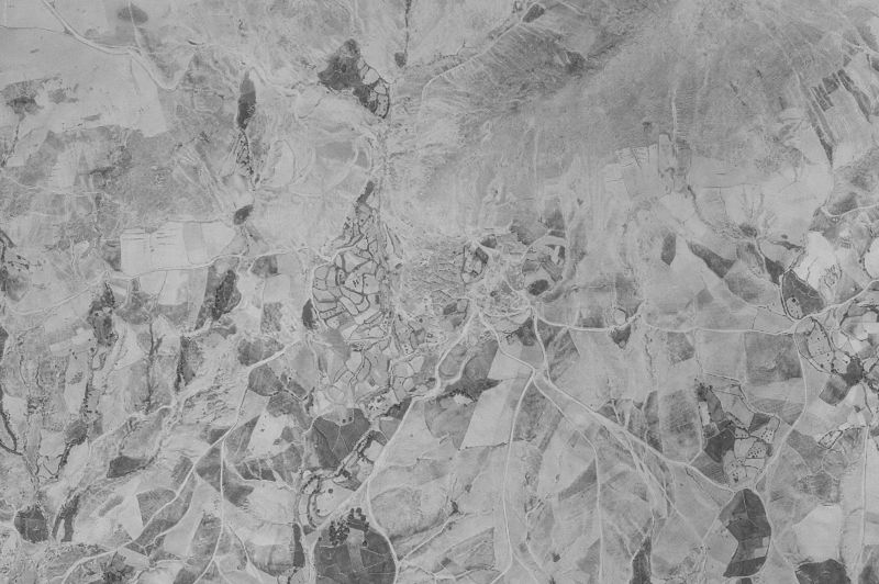 Ortofoto de 1956-1957 del núcleo de Tórtoles