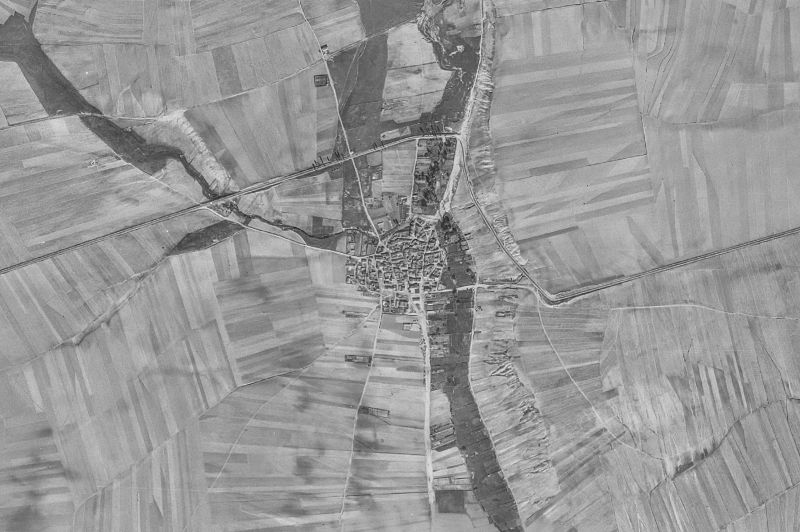 Ortofoto de 1956-1957 del núcleo de La Torre