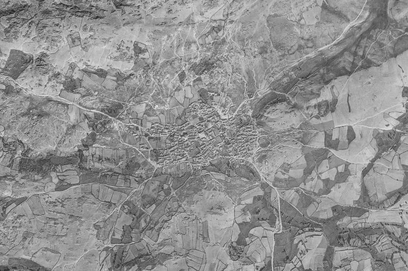 Ortofoto de 1956-1957 del núcleo de Vadillo de la Sierra