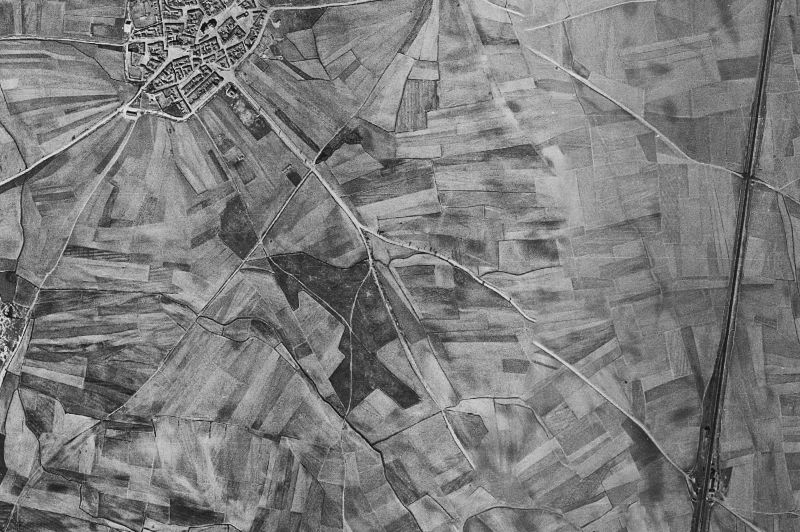 Ortofoto de 1956-1957 del núcleo de Velayos
