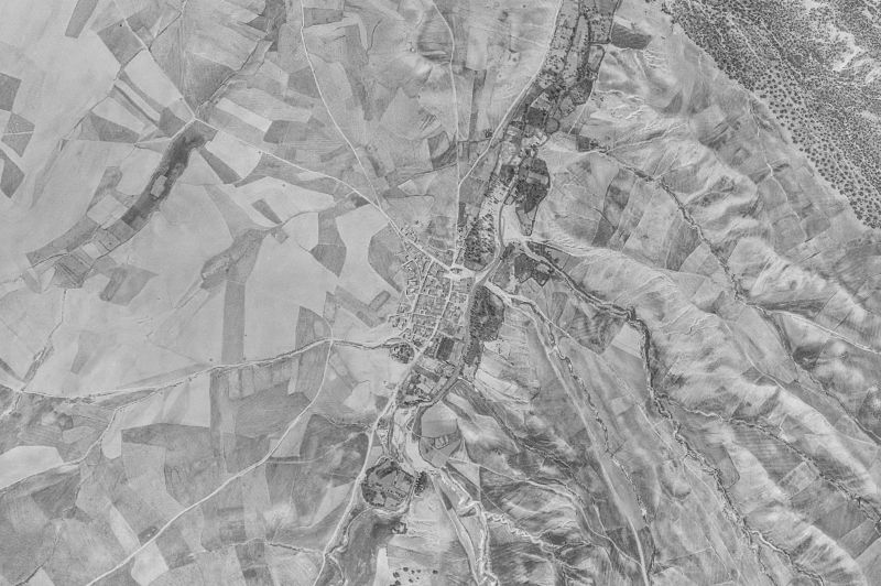 Ortofoto de 1956-1957 del núcleo de Villaflor