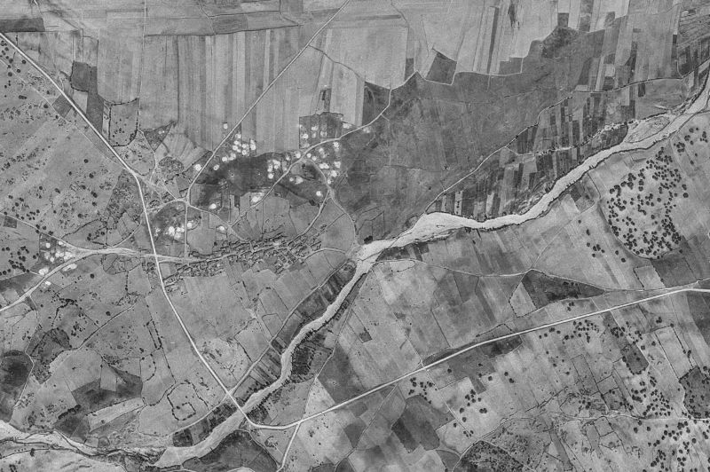 Ortofoto de 1956-1957 del núcleo de Villar de Corneja