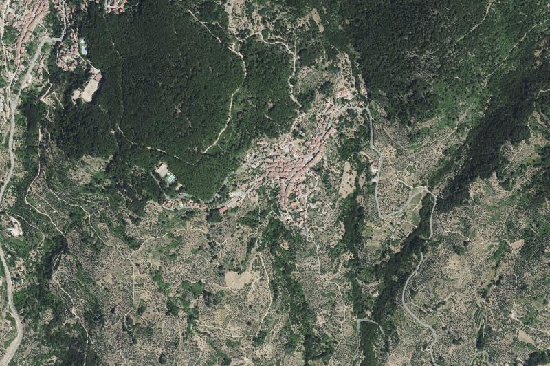 Ortofoto actual del núcleo de Villarejo del Valle