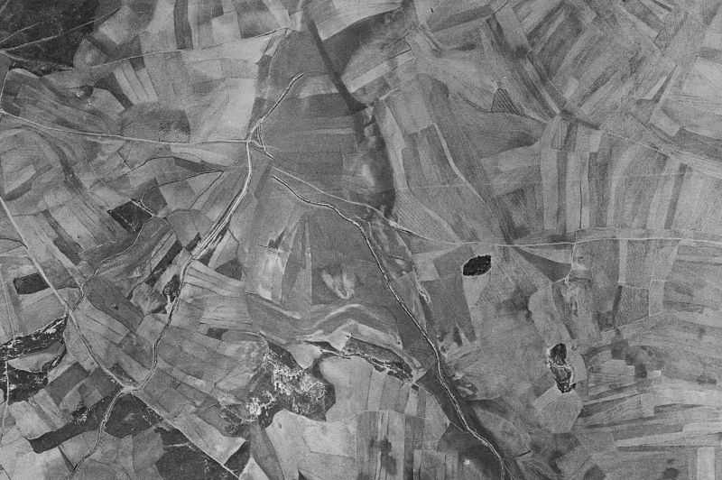 Ortofoto de 1956-1957 del núcleo de Viñegra de Moraña