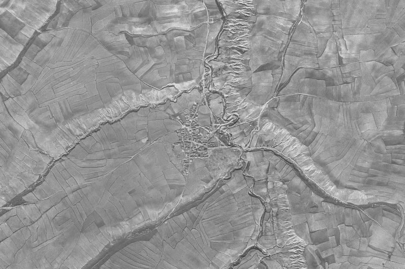 Ortofoto de 1956-1957 del núcleo de Vita
