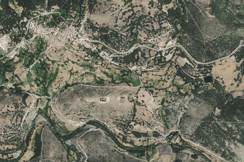 Ortofoto actual del núcleo de San Juan de Gredos