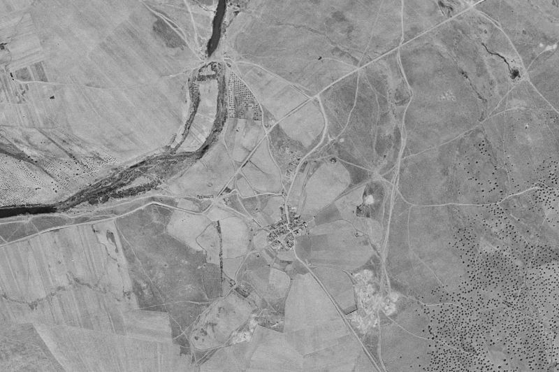 Ortofoto de 1956-1957 del núcleo de Acedera