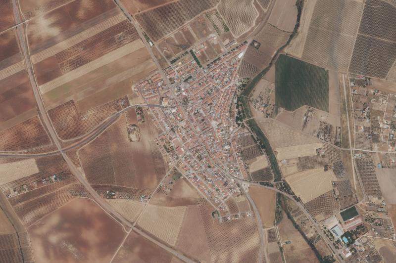 Ortofoto actual del núcleo de La Albuera