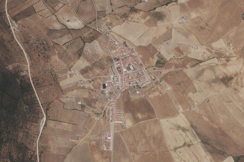 Ortofoto actual del núcleo de Alconera