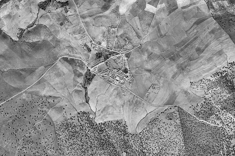 Ortofoto de 1956-1957 del núcleo de Atalaya