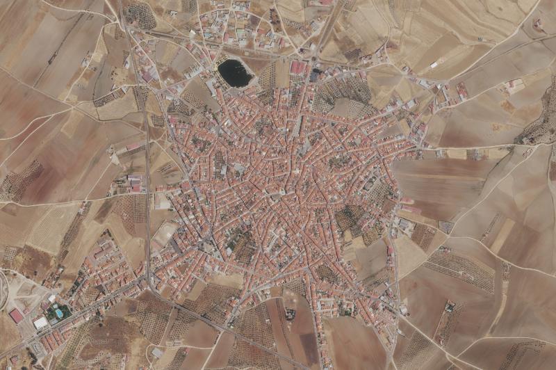 Ortofoto actual del núcleo de Campanario