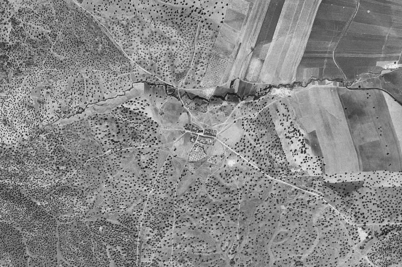 Ortofoto de 1956-1957 del núcleo de El Carrascalejo