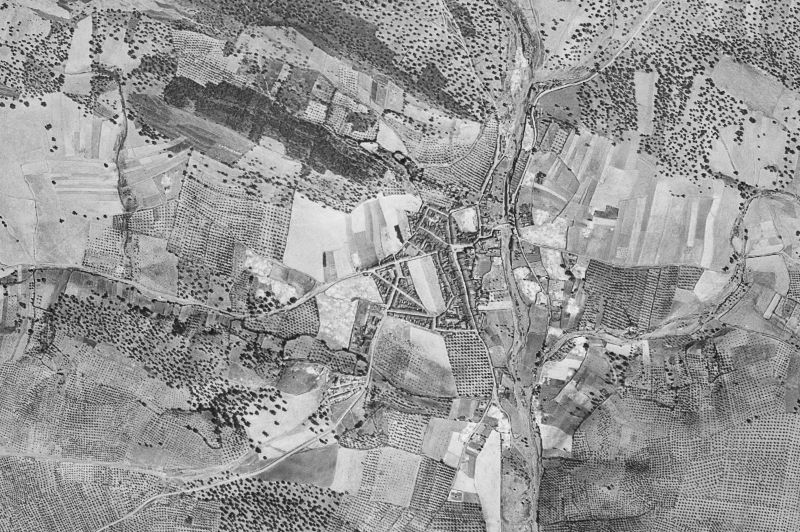 Ortofoto de 1956-1957 del núcleo de Cordobilla de Lácara