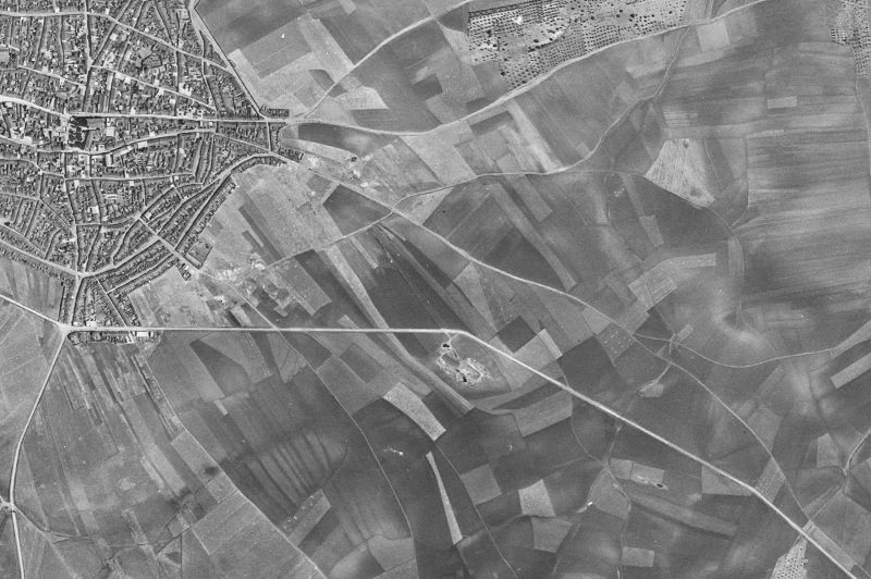 Ortofoto de 1956-1957 del núcleo de Don Benito