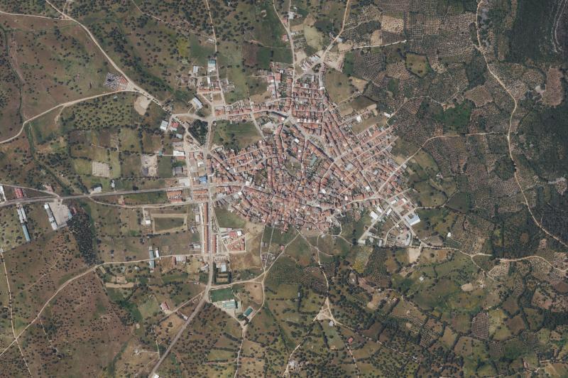Ortofoto actual del núcleo de Fuenlabrada de los Montes
