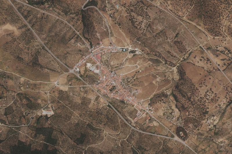 Ortofoto actual del núcleo de Fuente del Arco
