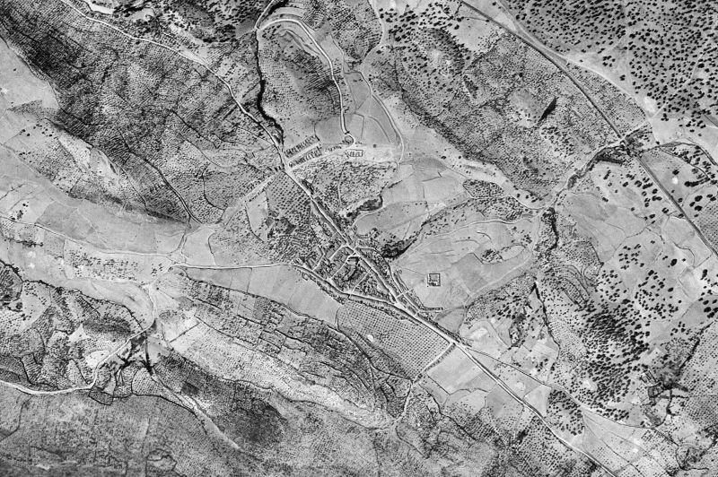 Ortofoto de 1956-1957 del núcleo de Fuente del Arco