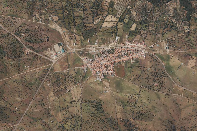 Ortofoto actual del núcleo de Garbayuela