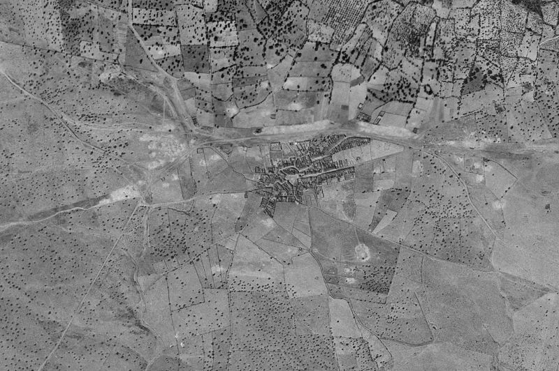 Ortofoto de 1956-1957 del núcleo de Garbayuela