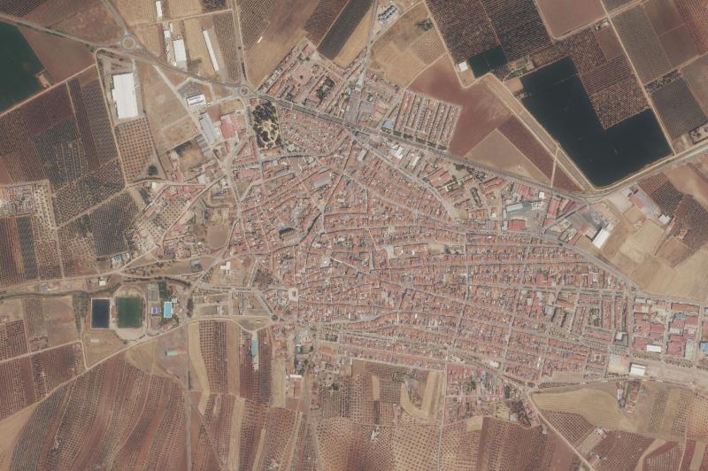 Ortofoto actual del núcleo de Guareña
