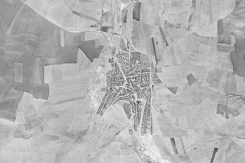 Ortofoto de 1956-1957 del núcleo de La Haba