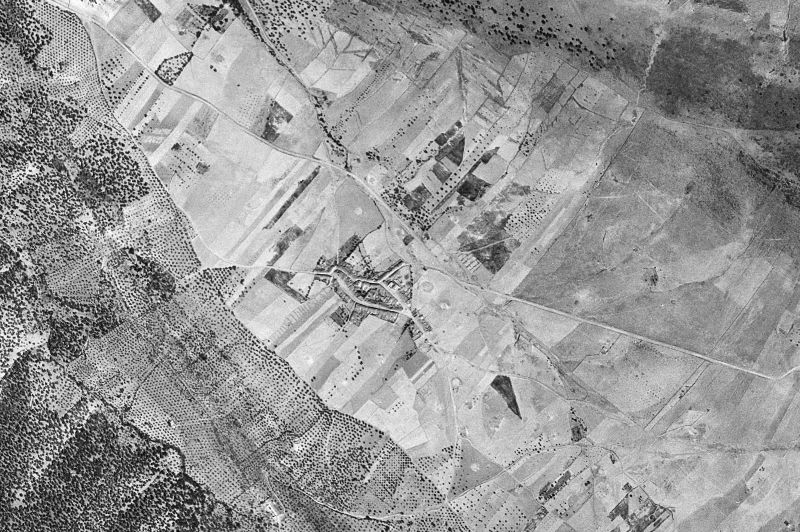 Ortofoto de 1956-1957 del núcleo de La Lapa