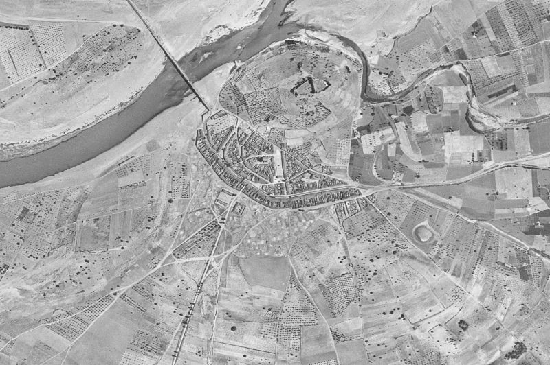 Ortofoto de 1956-1957 del núcleo de Medellín