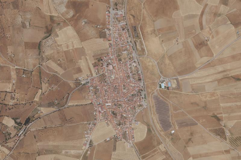 Ortofoto actual del núcleo de Medina de las Torres