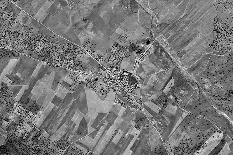 Ortofoto de 1956-1957 del núcleo de La Morera