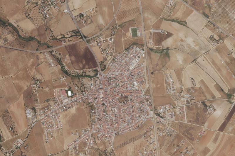 Ortofoto actual del núcleo de Puebla de Sancho Pérez