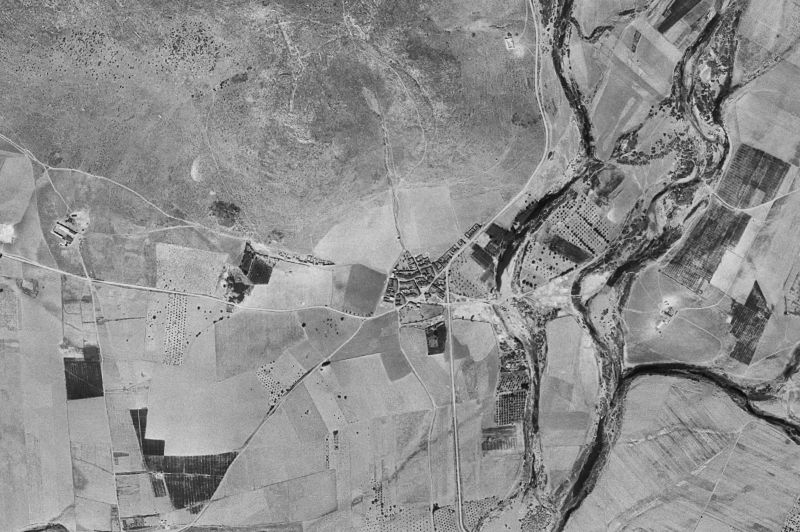 Ortofoto de 1956-1957 del núcleo de Rena