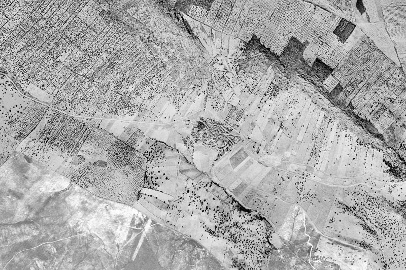 Ortofoto de 1956-1957 del núcleo de Risco