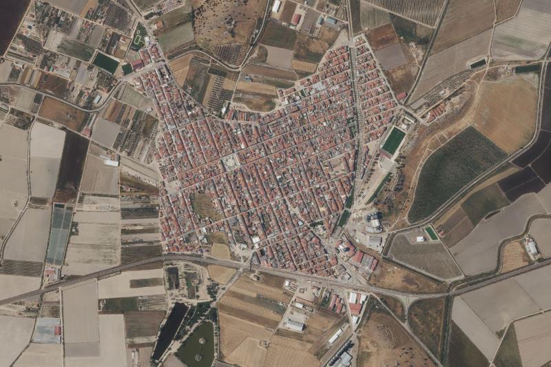 Ortofoto actual del núcleo de Santa Amalia