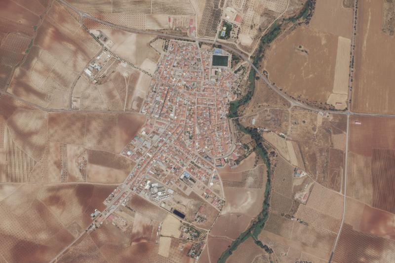 Ortofoto actual del núcleo de Solana de los Barros