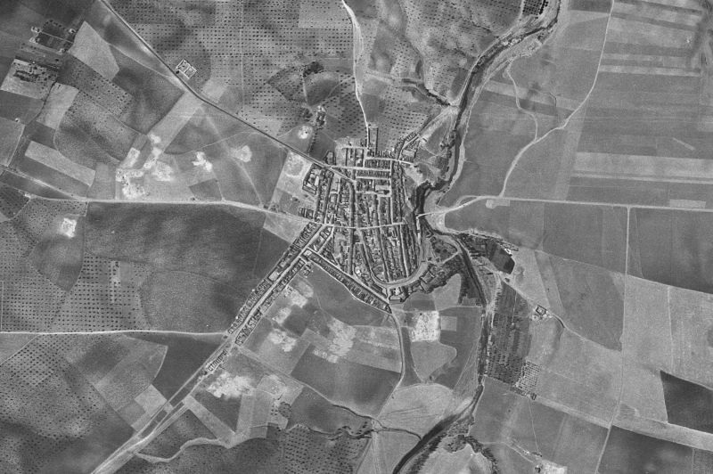 Ortofoto de 1956-1957 del núcleo de Solana de los Barros