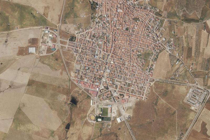 Ortofoto actual del núcleo de Talarrubias