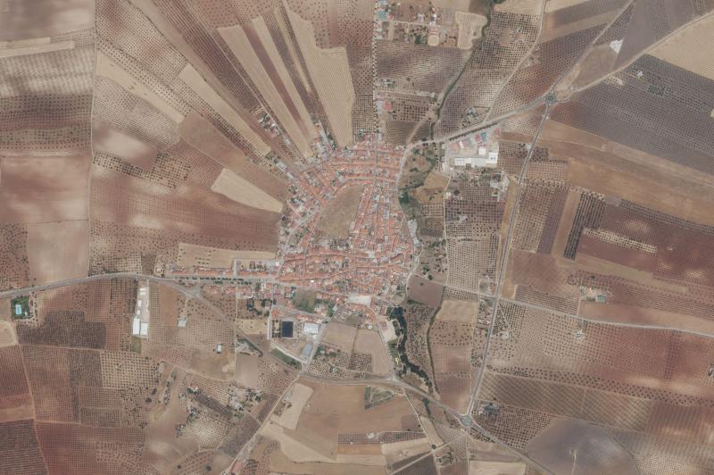Ortofoto actual del núcleo de Torre de Miguel Sesmero