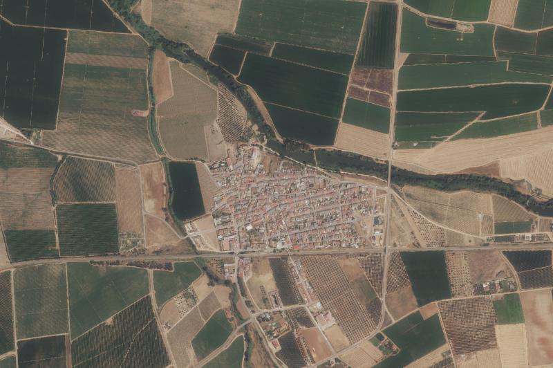 Ortofoto actual del núcleo de Valdetorres