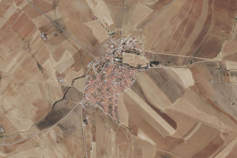 Ortofoto actual del núcleo de Valencia de las Torres