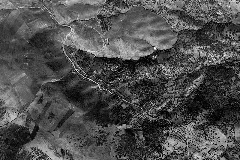 Ortofoto de 1956-1957 del núcleo de Valle de Matamoros