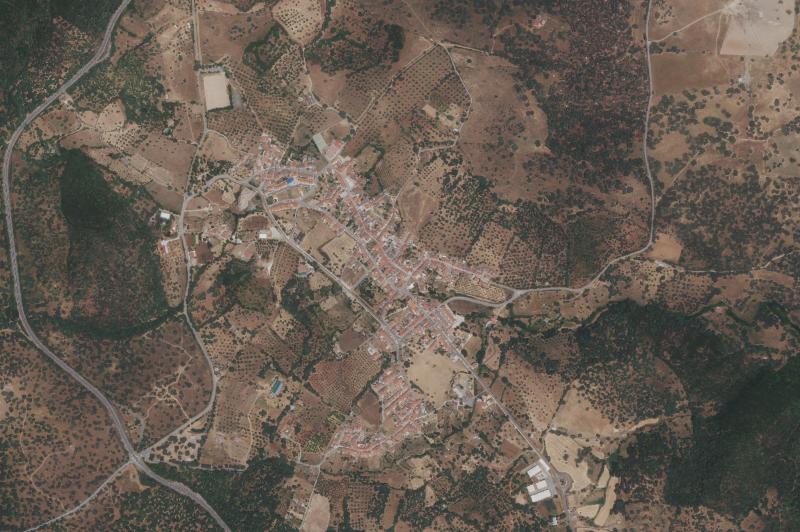 Ortofoto actual del núcleo de Valle de Santa Ana