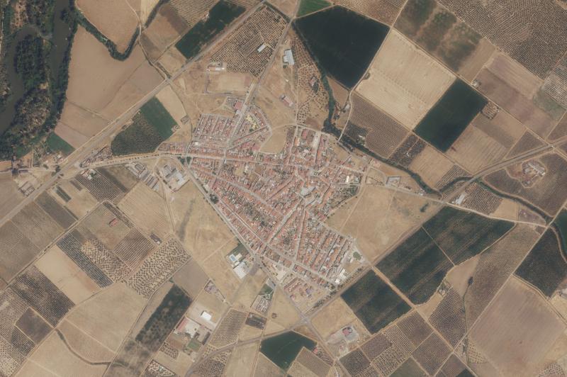 Ortofoto actual del núcleo de Villagonzalo