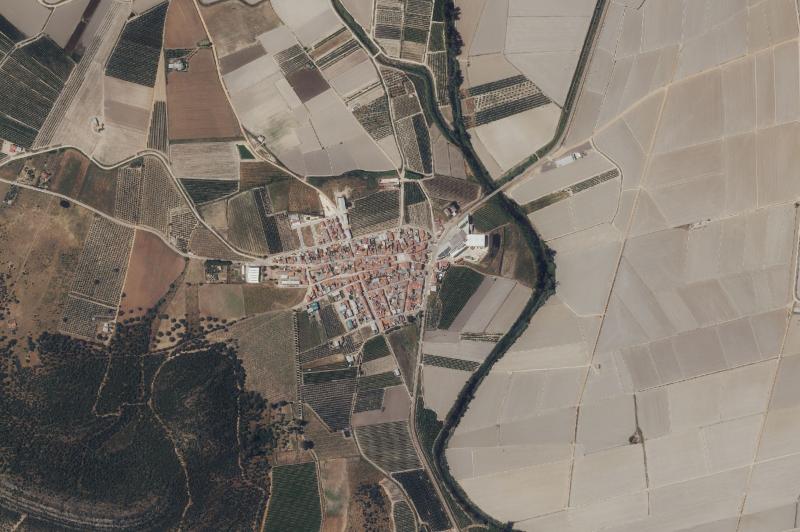Ortofoto actual del núcleo de Villar de Rena